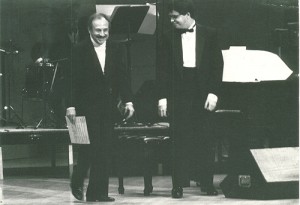 3. With my papa on stage at Carnegie Hall   